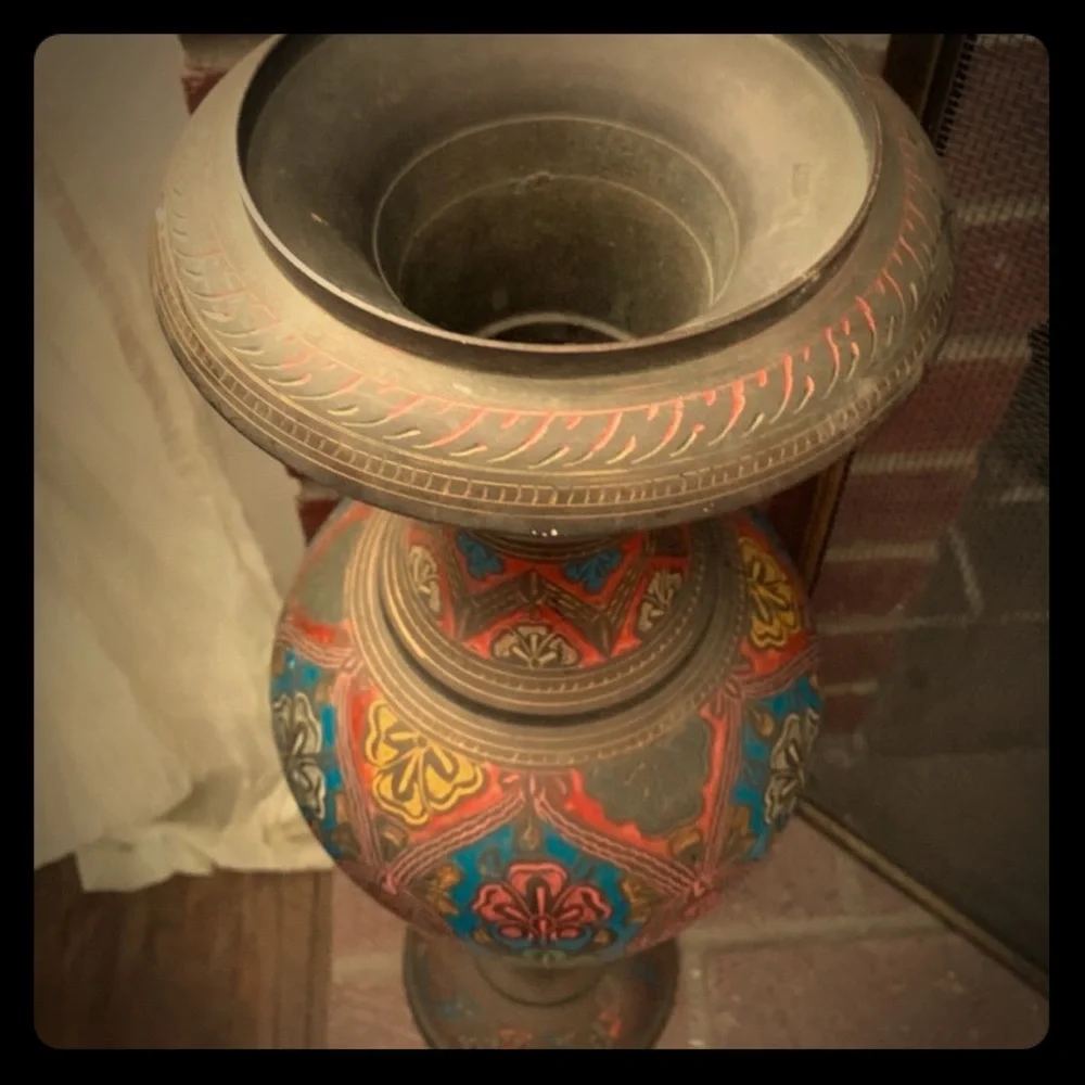 Large Antique Bronze Vase